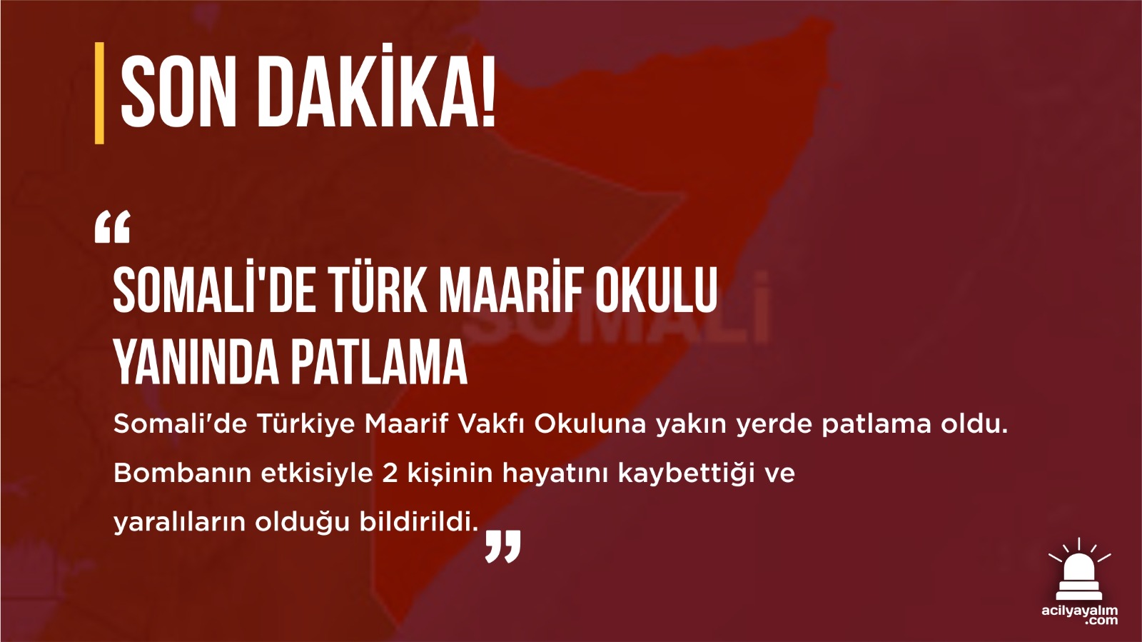 Son Dakika!