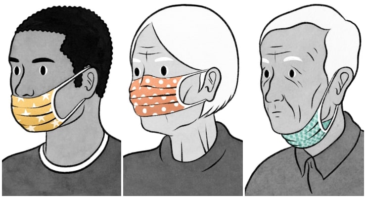 Burnu dışarda, yarı açık,        F-tipi maskeliler dikkat!