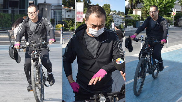 Serdar ortaç eski eşi Chloe Loughnan’ın eldivenlerini kullanıyor