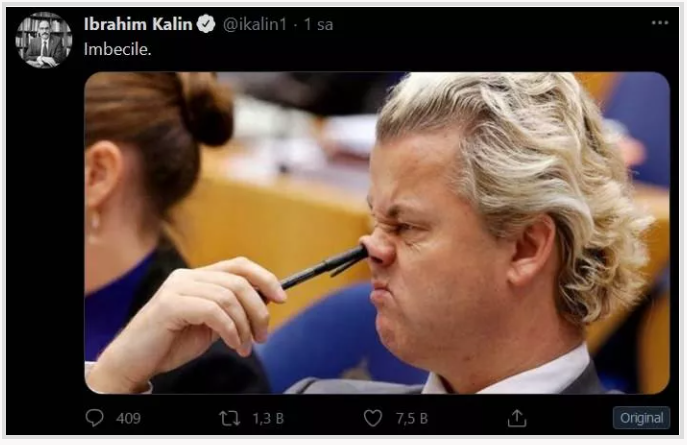 İbrahim Kalın güzel yakaladı manzara koydu!